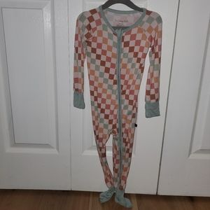 The Sleepy Sloth checkered bamboo pajamas size 18-24